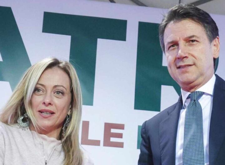 Giorgia Meloni e Giuseppe Conte