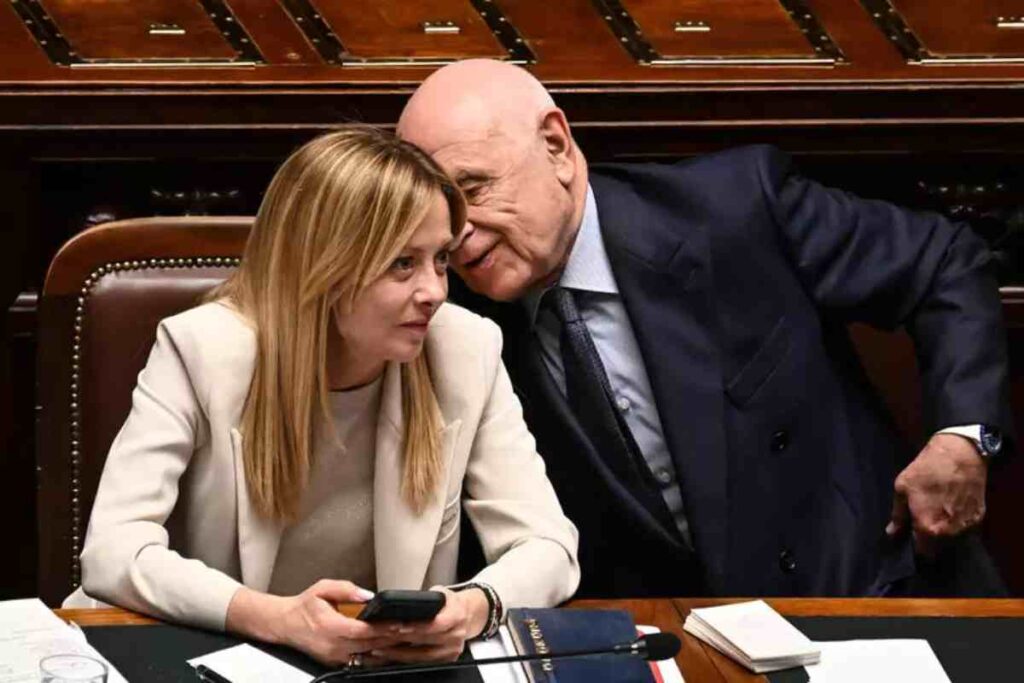 Meloni e il ministro Nordio