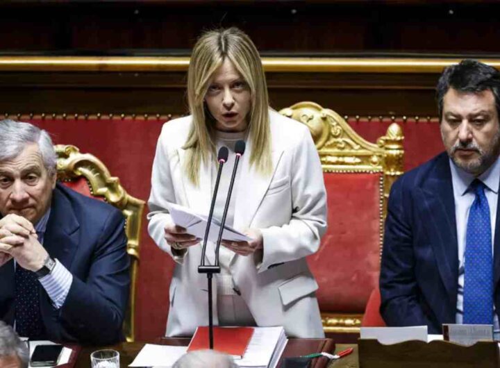 Tajani, Meloni, Salvini