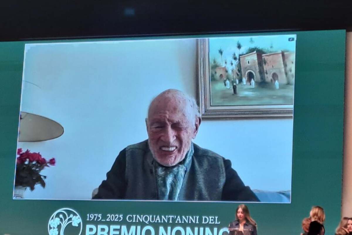 Morin durante la premiazione del premio Nonino nel 2004 