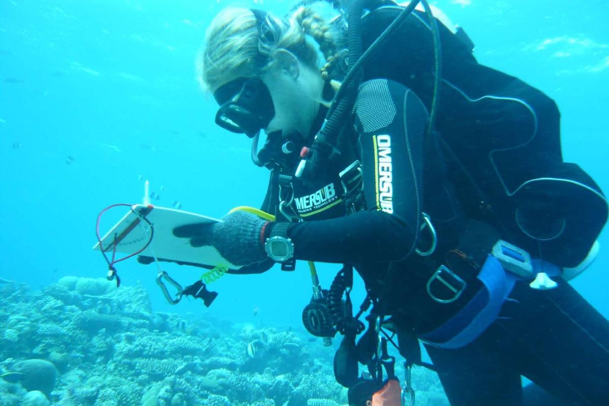 una sub morta alle maldive