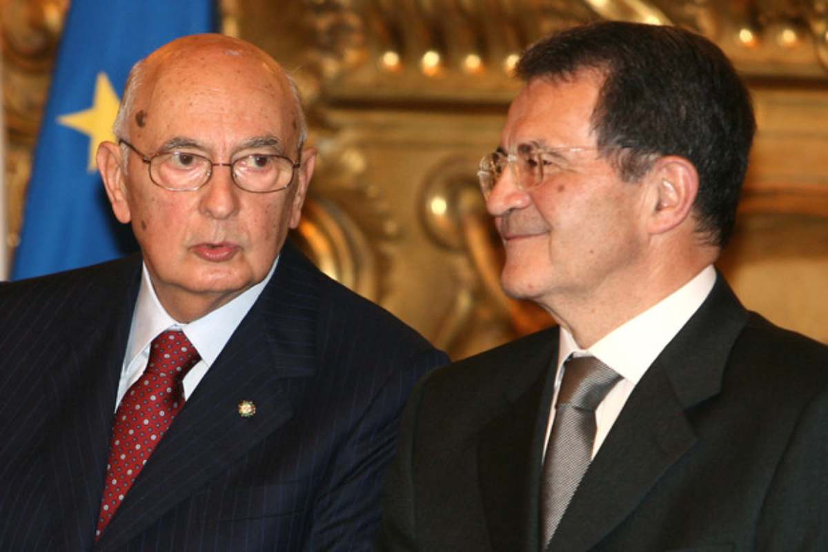 Giorgio Napolitano e Romano Prodi
