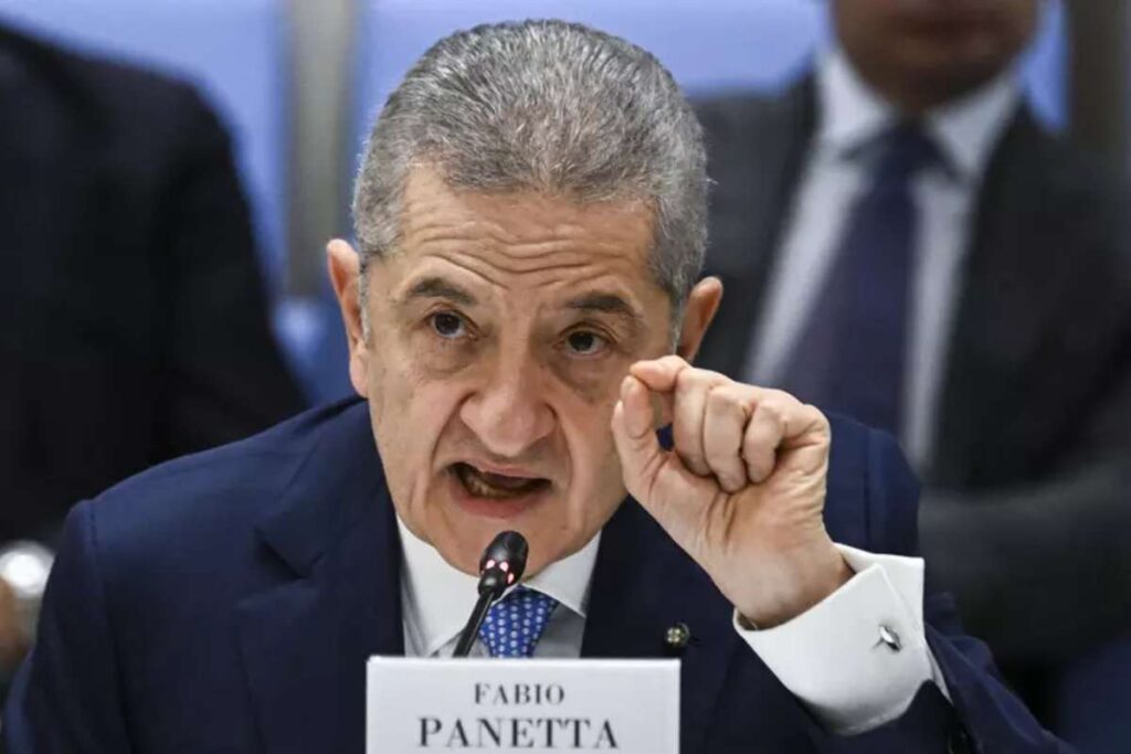 Il governatore della Banca d'Italia Fabio Panetta