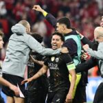 Il PSG festeggia la qualificazione in finale di Champions League
