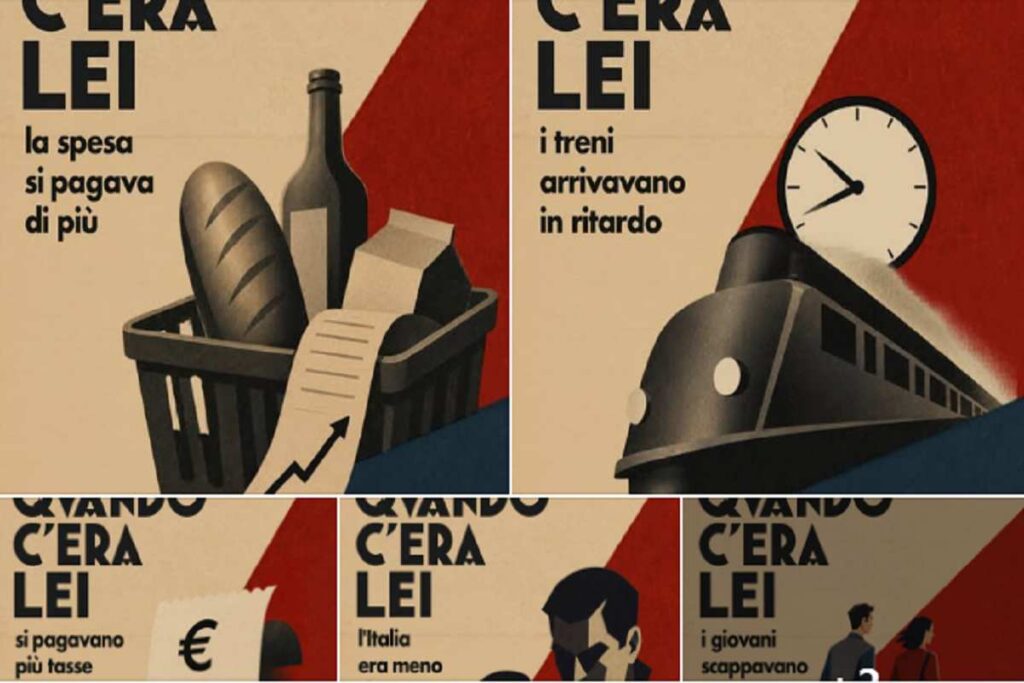 Renzi e la campagna per il 2X1000 contro la Meloni in stile ventennio: "Quando c'era lei i treni arrivavano in ritardo"