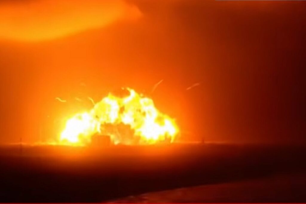 L'esplosione del razzo Blue Origin