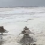 schiuma bianca spiagge argentina