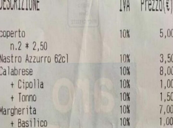 "Un euro per il basilico sulla pizza margherita", lo scontrino di un cliente di una pizzeria di Bari diventa virale
