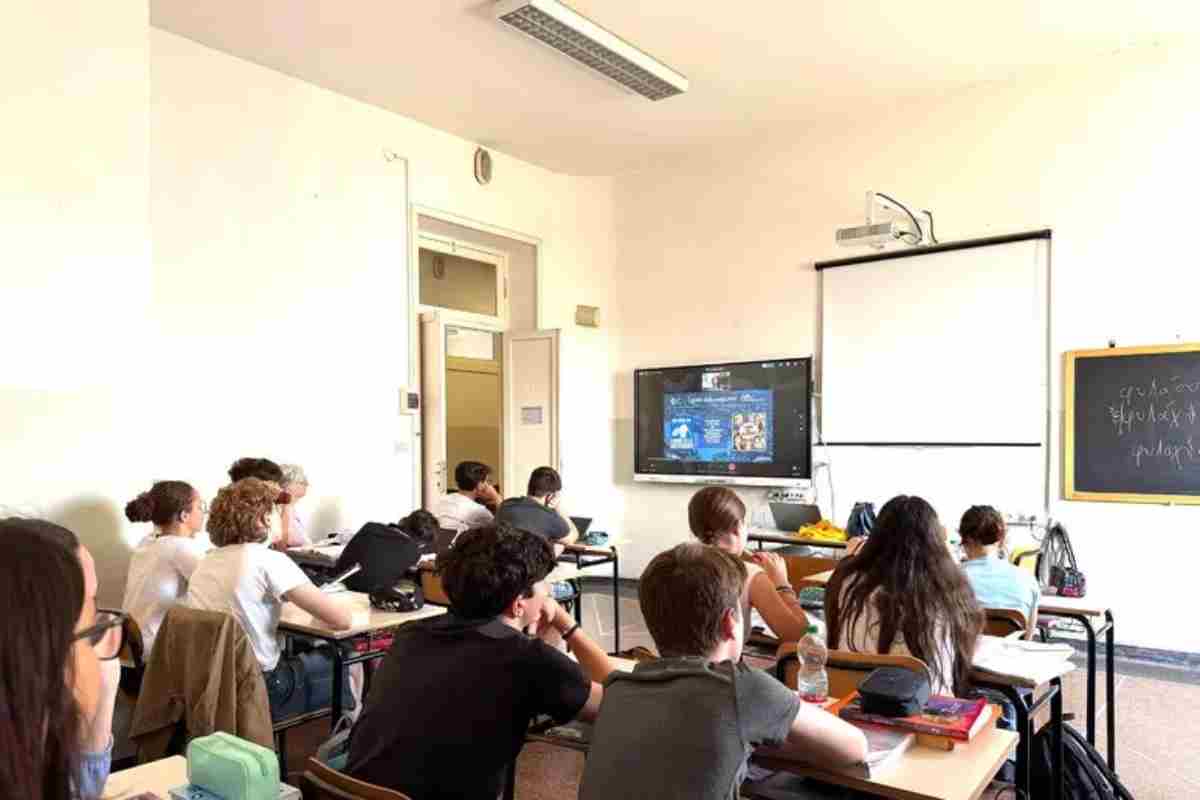Un'aula di scuola