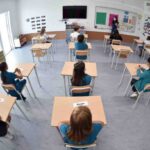 Un'aula di una scuola