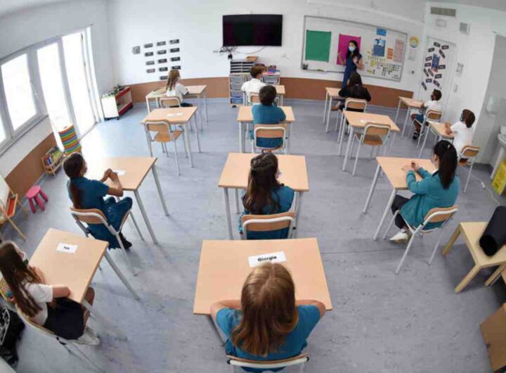 Un'aula di una scuola