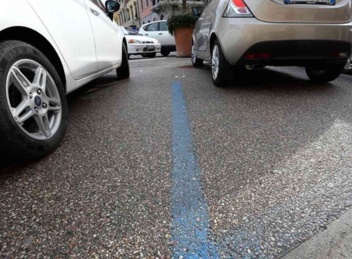 strisce blu