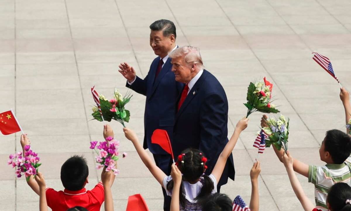 Trump in Cina con Xi Jinping