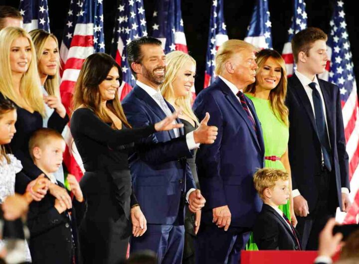 Trump con alcuni dei suoi figli