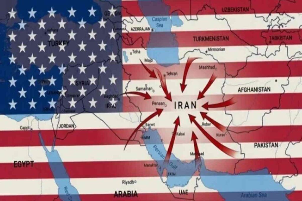 Frecce sull'Iran
