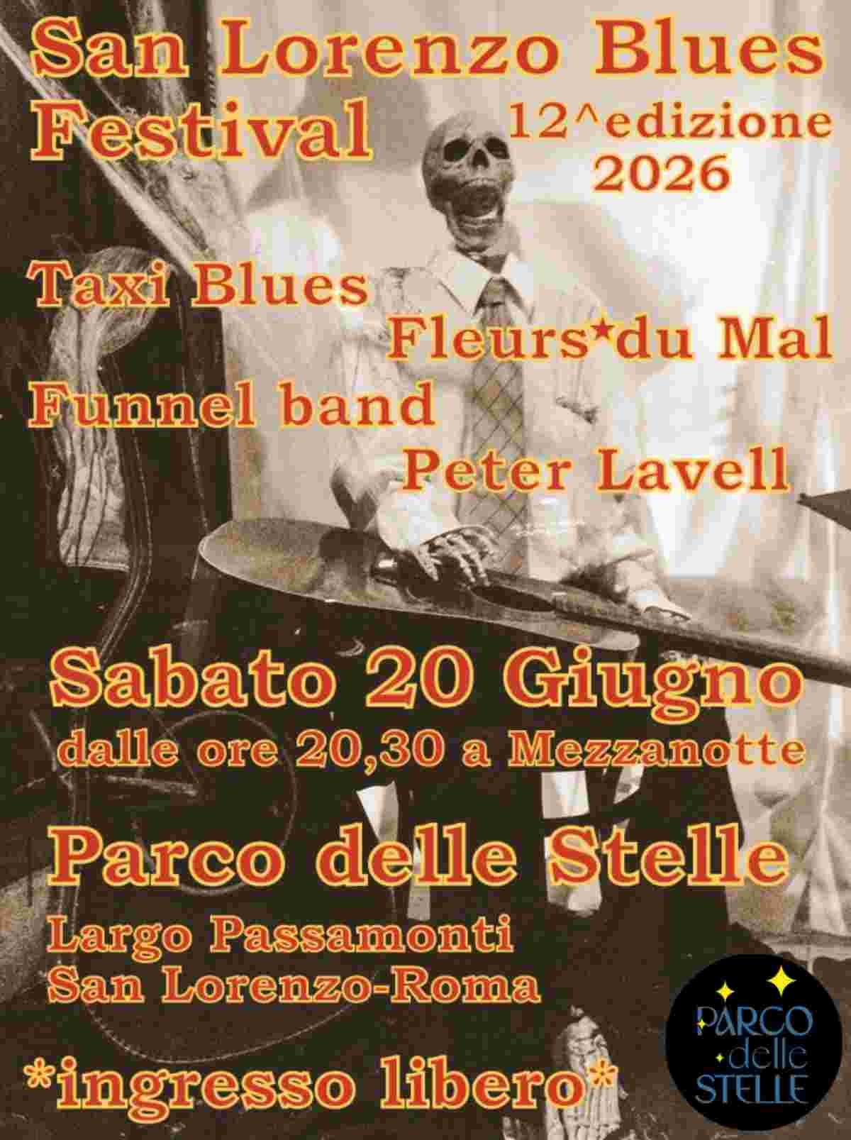 La locandina del San Lorenzo Blues Festival