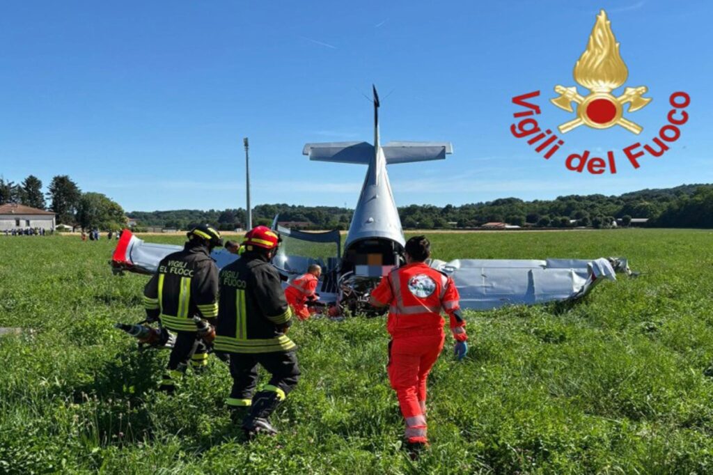 aereo precipitato a lurate