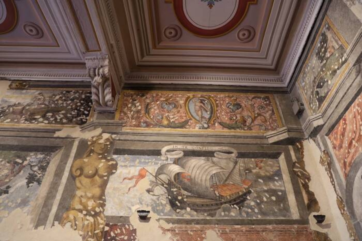 affreschi casa leopardi