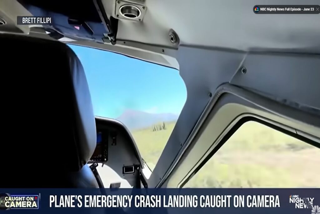 L'atterraggio di emergenza in Alaska