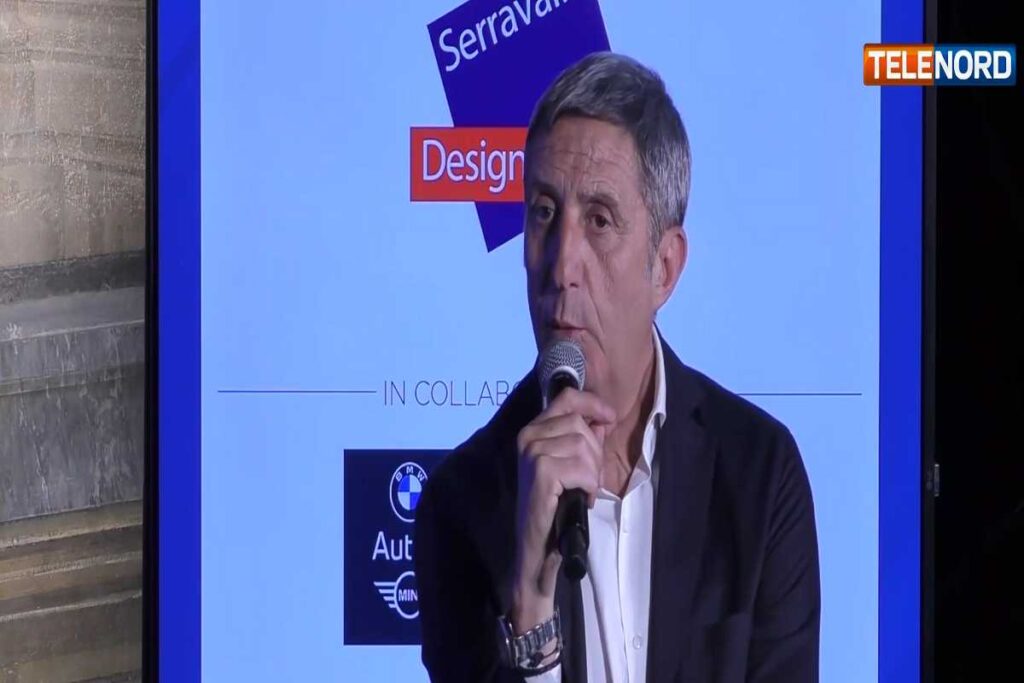 Gian Marco Chiocci durante l'intervista di Telenord