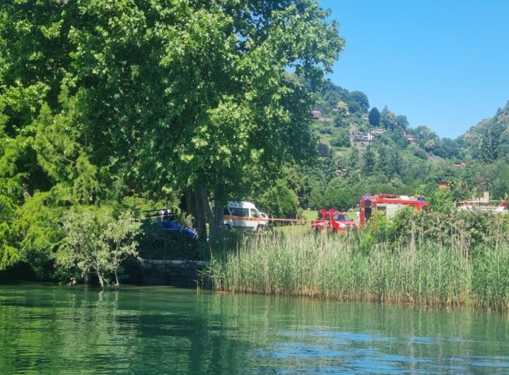 Elicottero caduto sul Lago Maggiore