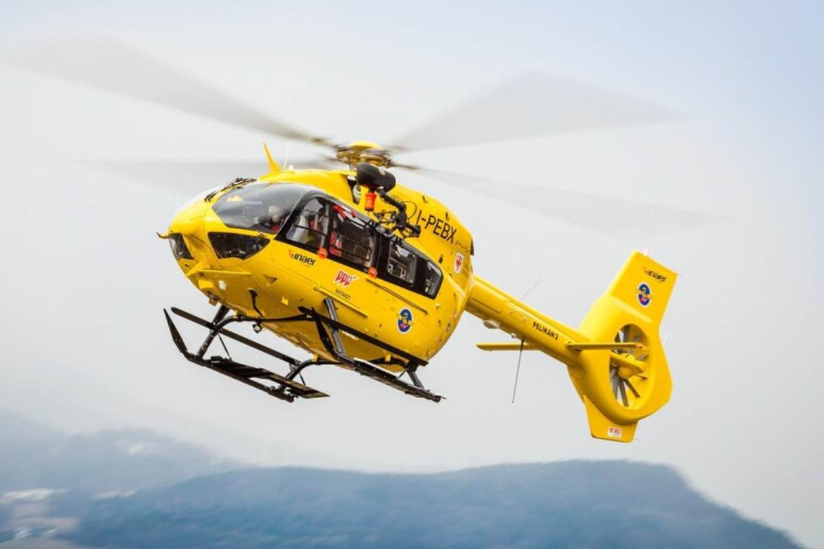 Un elicottero del soccorso alpino