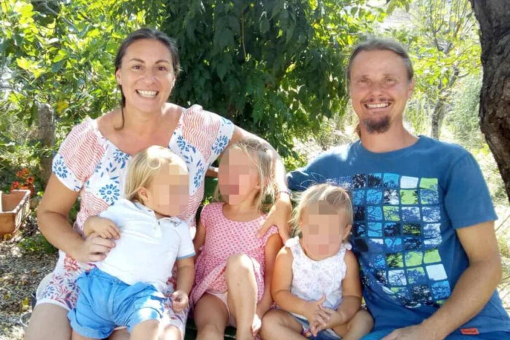 famiglia nel bosco