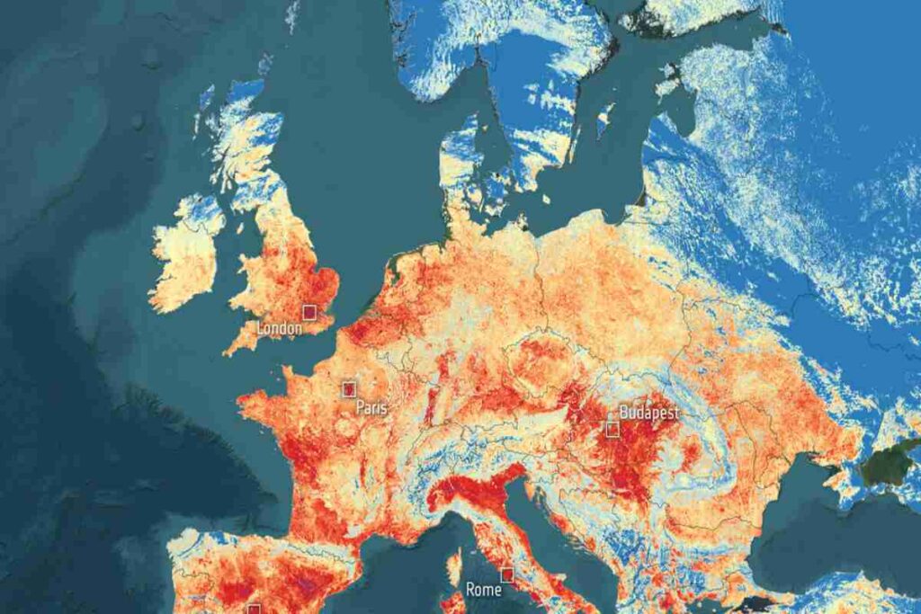 Ondata di calore in Europa