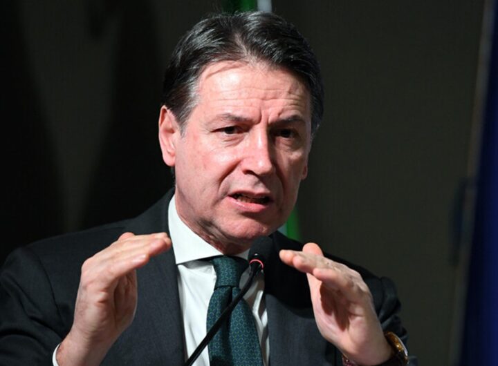 Il leader del Movimento 5 Stelle Giuseppe Conte
