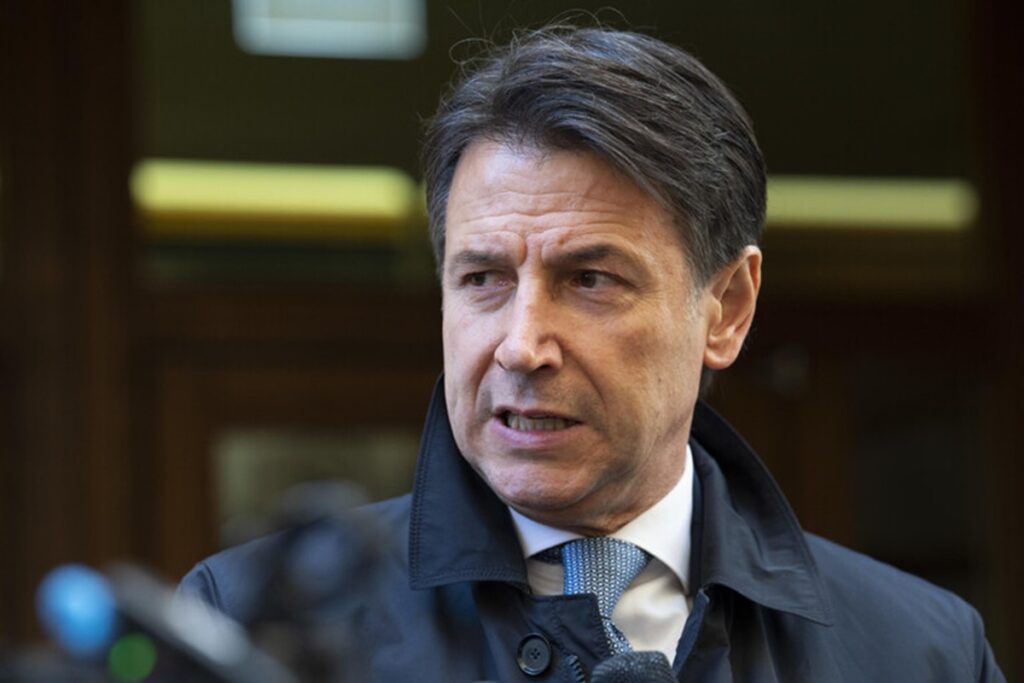Il leader del Movimento 5 Stelle, Giuseppe Conte