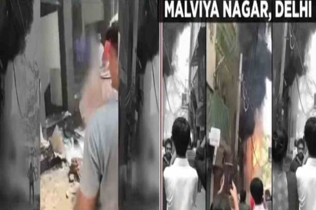 Il video dell'incendio di un palazzo che a Nuova Delhi ha ucciso più di 20 persone