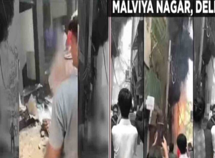 Il video dell'incendio di un palazzo che a Nuova Delhi ha ucciso più di 20 persone