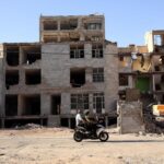 Teheran dopo dei bombardamenti