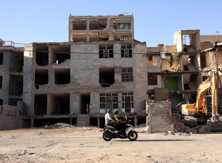 Teheran dopo dei bombardamenti