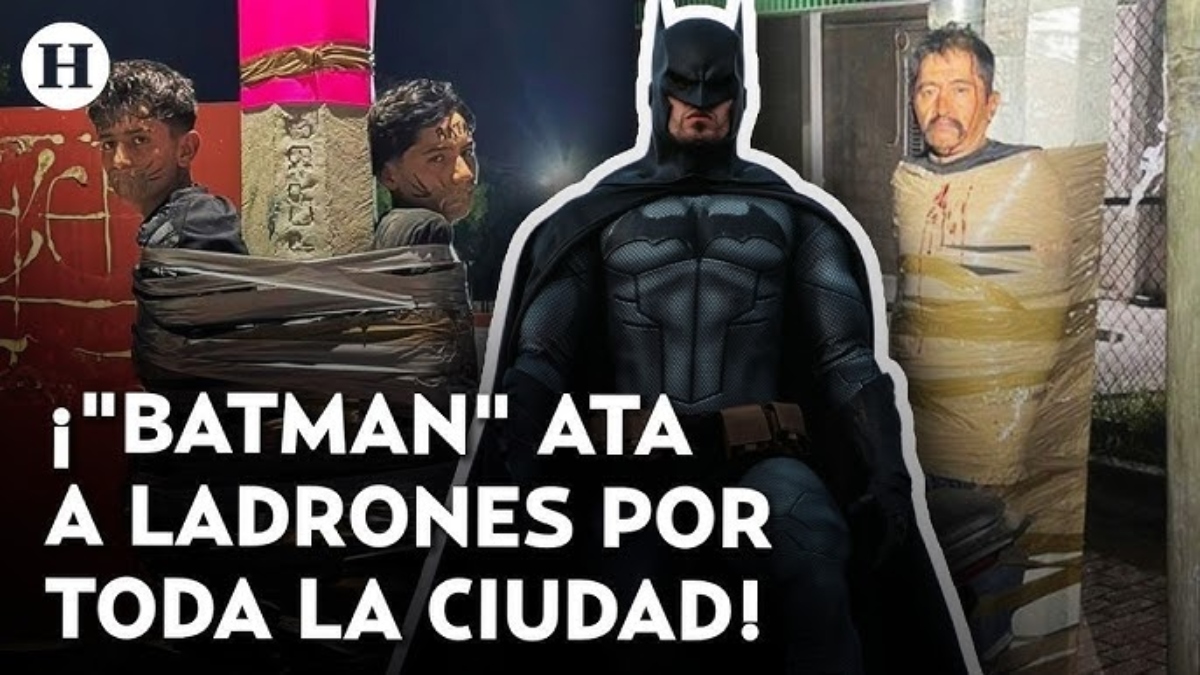 Il Batman messicano che lega al palo i ladri di motociclette. Un giustiziere un po’ troppo social