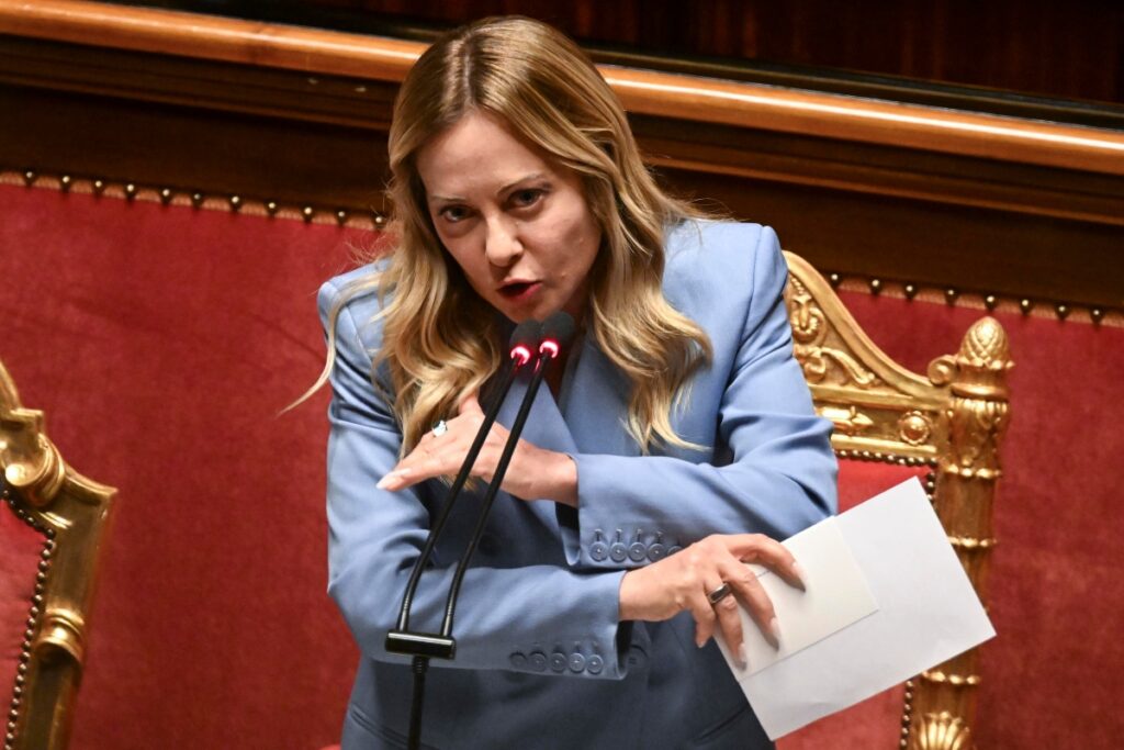 meloni al senato