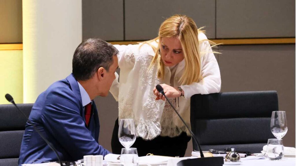 Meloni parla con Sanchez