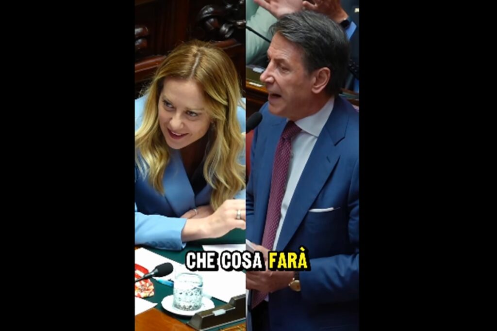 Il video pubblicato sui social da Giuseppe Conte