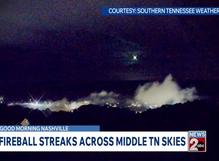 Il video della spettacolare meteora che ha attraversato i cieli di 15 stati americani
