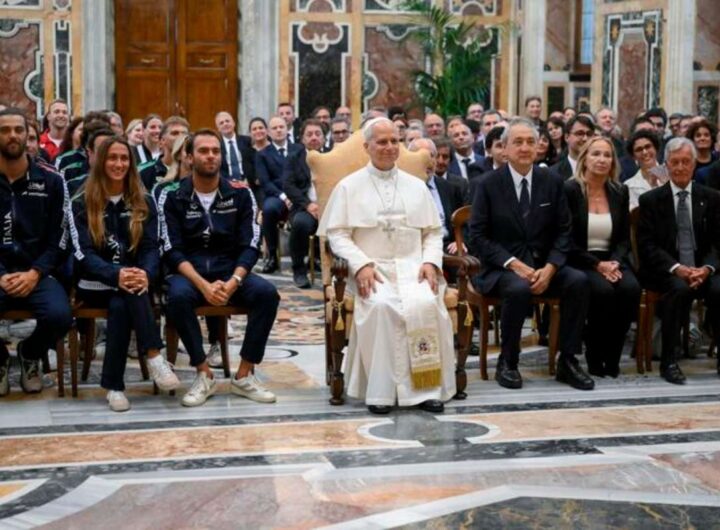 azzurri nuoto dal papa