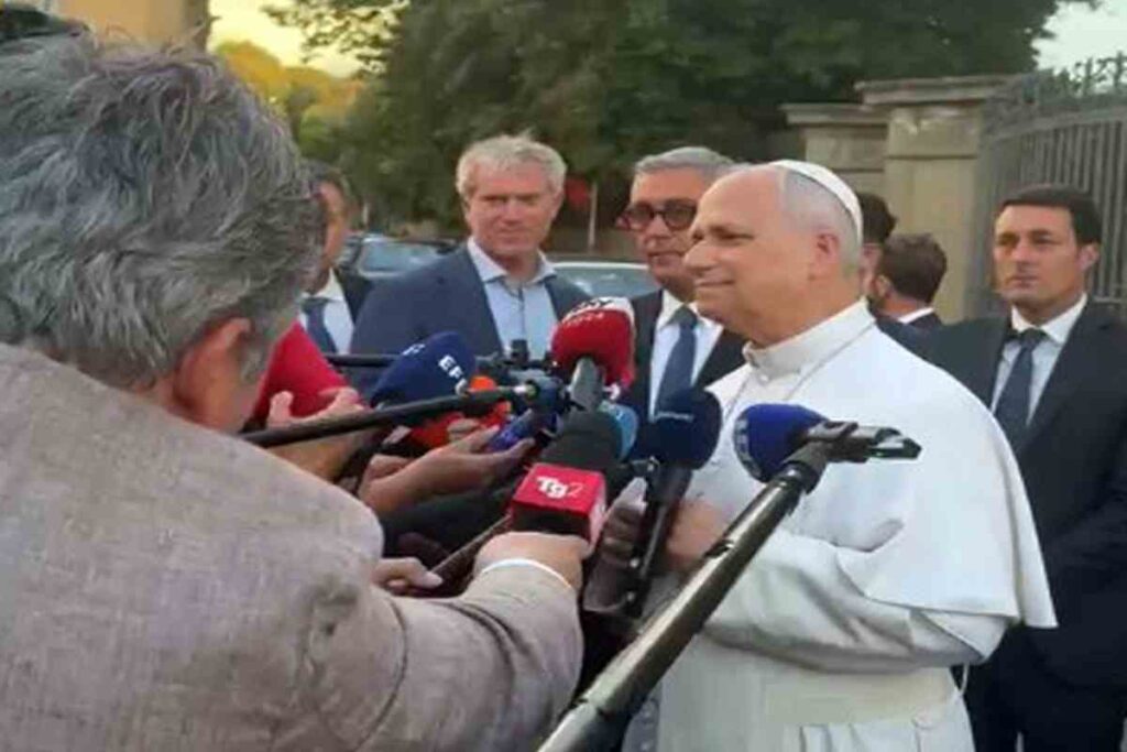 Papa Leone a Castel Gandolfo