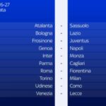 prima giornata serie a 26-27