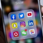 Social su un cellulare