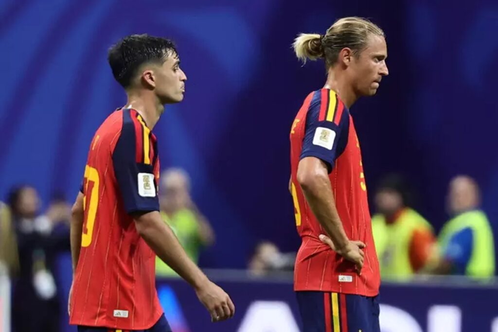 La nazionale spagnola dopo il pareggio contro Capo Verde