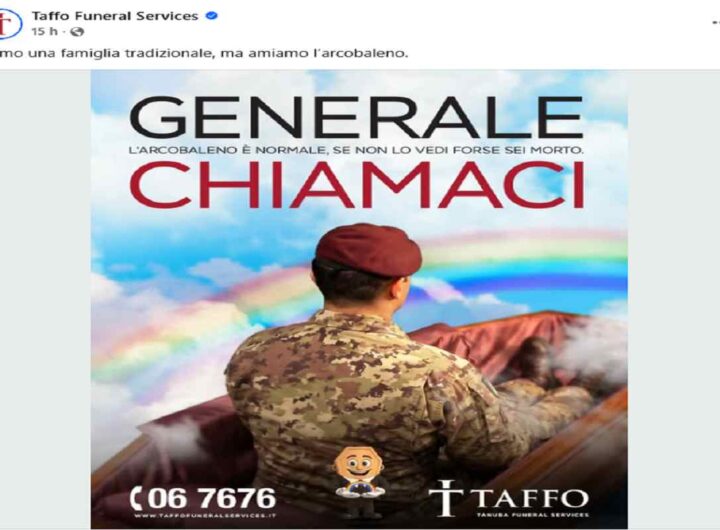 Lo spot con Vannacci di Taffo