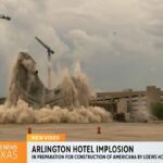 Il video della demolizione dell'hotel Sheraton di Arlington
