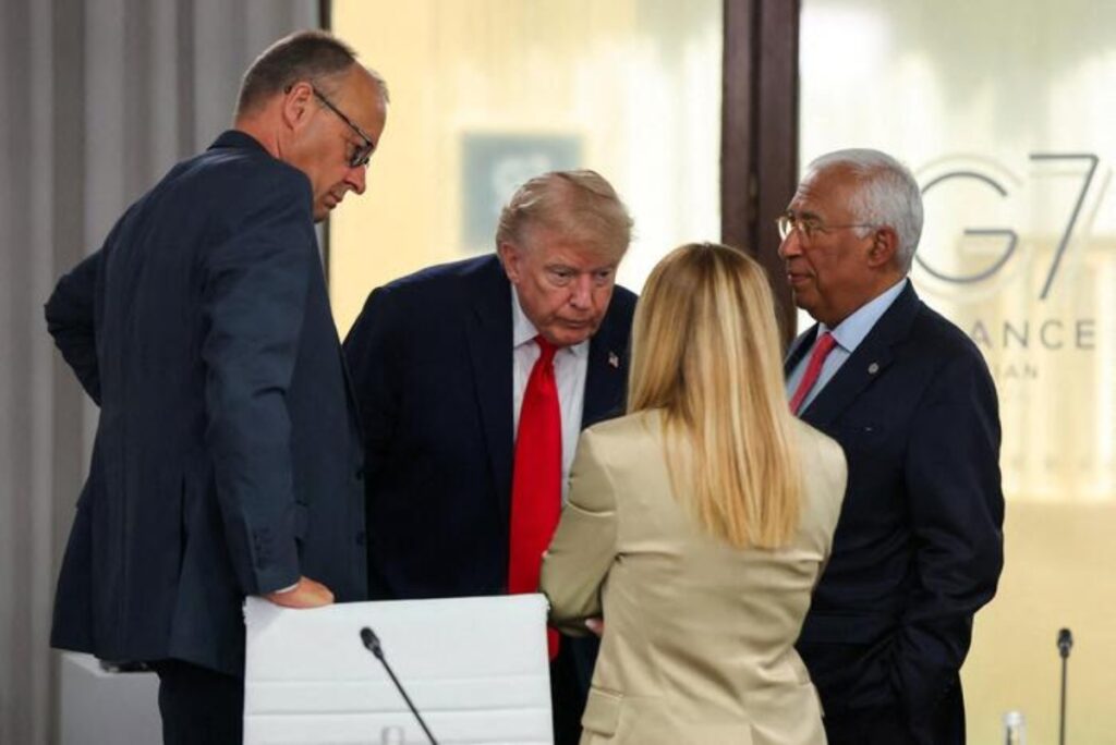 trump meloni g7