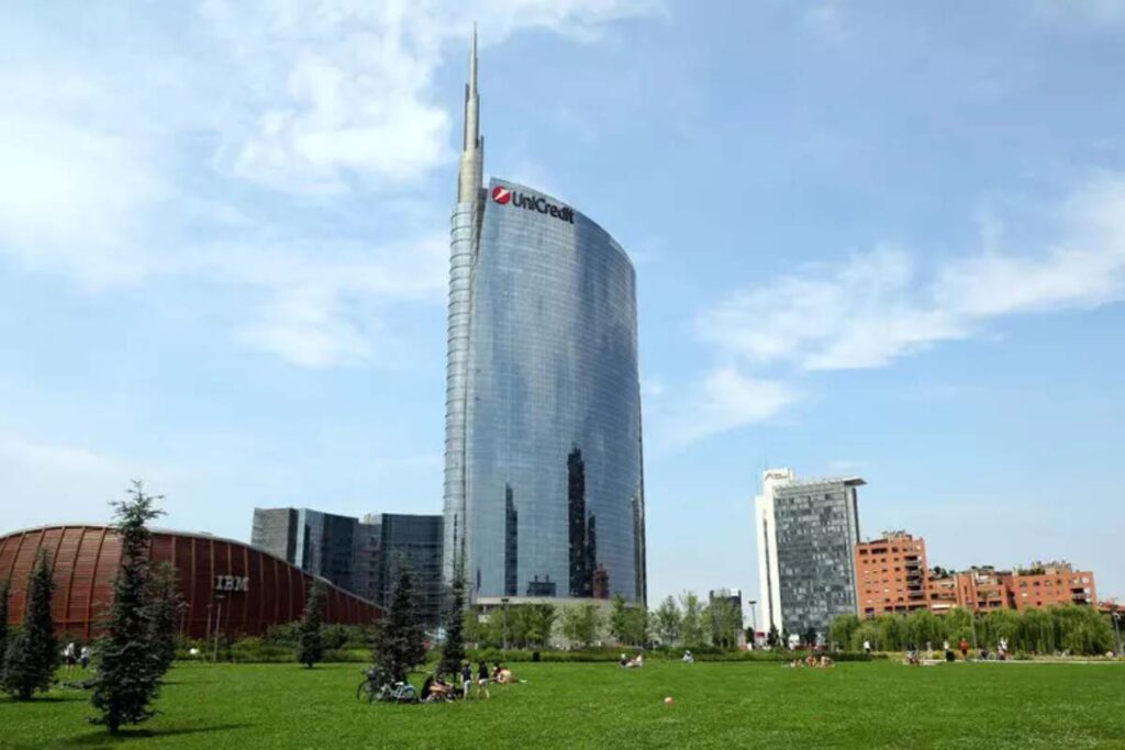 Il palazzo di Unicredit