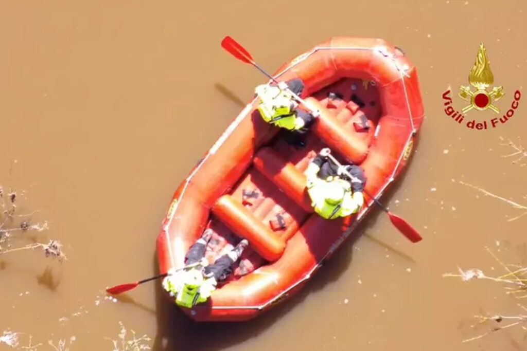 Le ricerche in un fiume