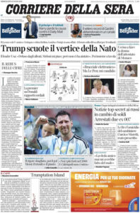 La rassegna stampa e le prime pagine dei giornali di oggi 8 luglio